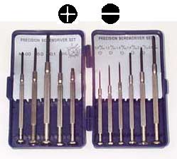 Jewellers screwdriver 11 piece set