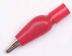 Red Banana Plug  to  Crocodile Clip Converter