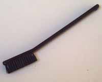 Offset cleaning brush
