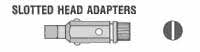 Chapman slotted-head adaptors