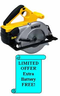 DeWALT DW0007K 24v cordless         circular saw