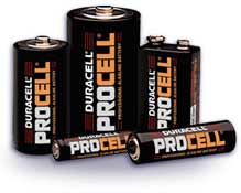 Duracell Procell alkaline batteries