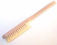 White bristle scrub brush