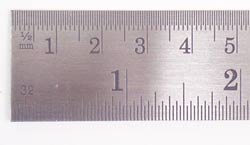 12 inch steel rule
