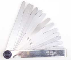 13 Blade feeler gauge Metric        (0.05 - 1mm)