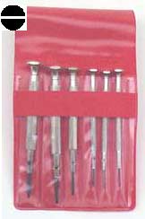 Instrument screwdriver slotted   6 piece set