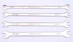 4 piece AF open-ended spanner set