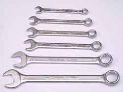 6 piece metric Combination Spanner  Set