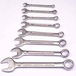 8 piece Metric Combination Spanner  Set