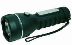 Small 2AA rubber-bodied flash-light torch