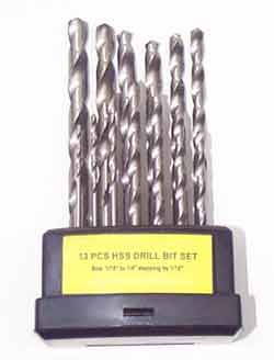 13 pce Imperial HSS twist drill set