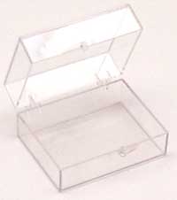 Small polystyrene transparent parts box