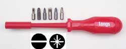 Magnetic bit holder / screwdriver + 6 bits - 3 Pozi 3 slotted