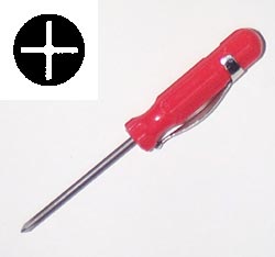 Screwdriver pocket clip 0X75mm