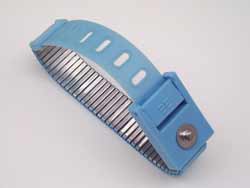 ESD strap wrist metal adj 4mm stud