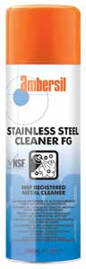 Ambersil Stainless Steel Cleaner FG NSF C1 Aerosol 400ml