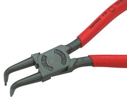 Internal circlip pliers bent tips