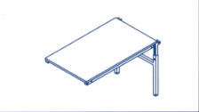 Modular workbench straight line     extensions