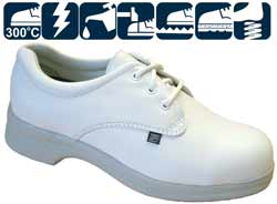 White ladies tie shoe